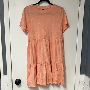 Old Navy Peach Tiered Dress